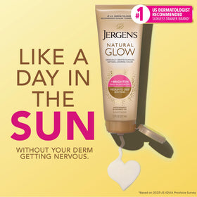 Jergens lotion texture detail showing creamy, fast-absorbing formula