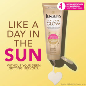 Jergens lotion texture close-up demonstrating smooth blendability