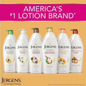 Jergens three-pack bottles lined up to show scale and value