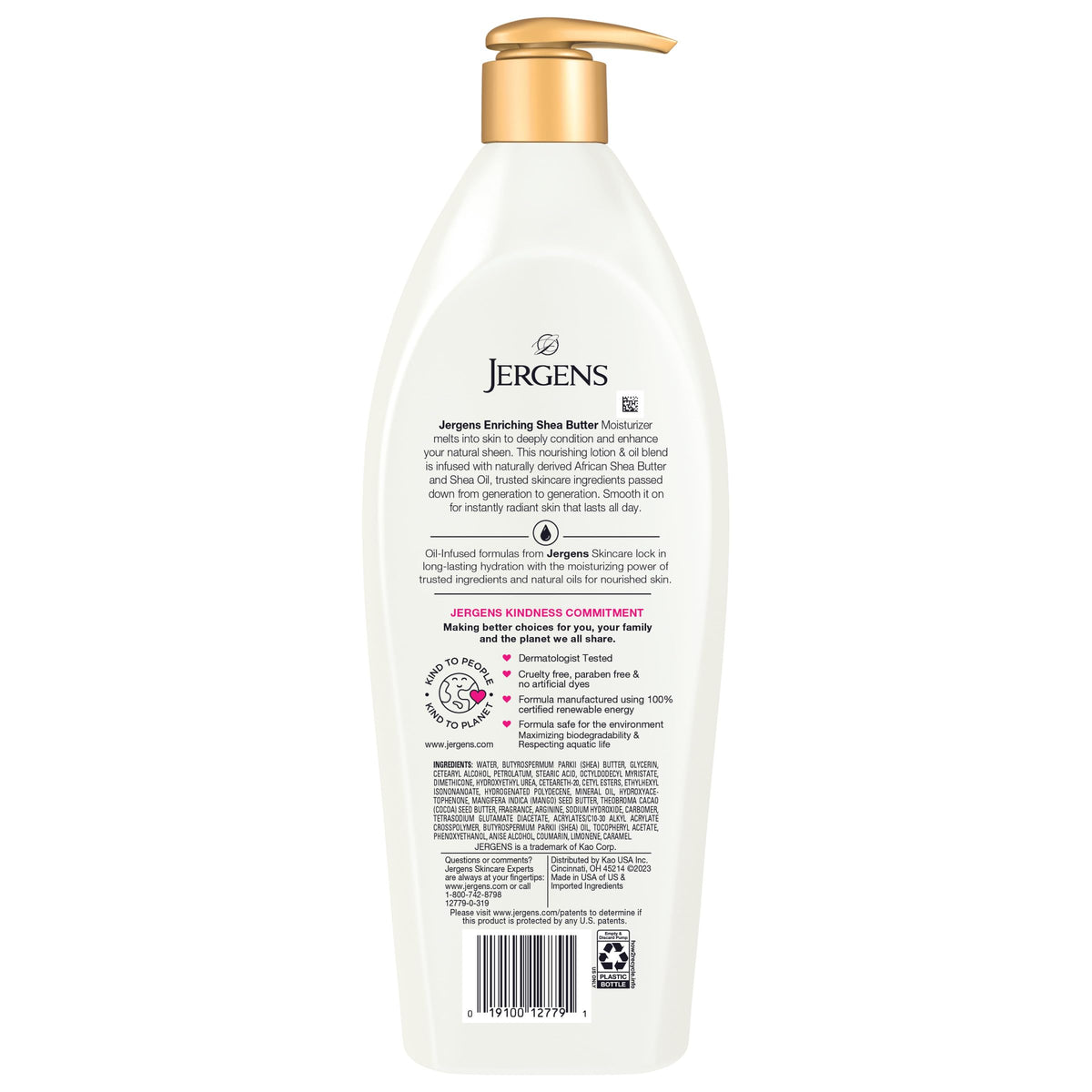 Jergens shea butter lifestyle image by mirror showing visible skin radiance after use