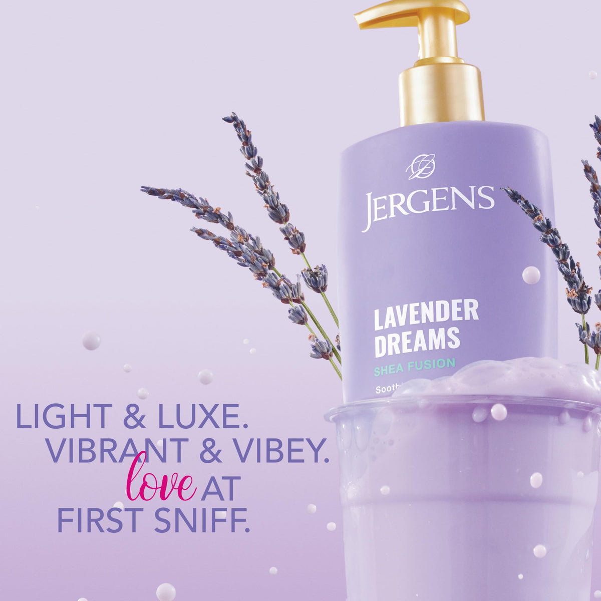Jergens application on hand illustrating smooth, non-greasy hydration