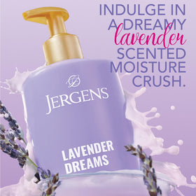 Jergens pump close-up demonstrating easy dispensing and no-mess use
