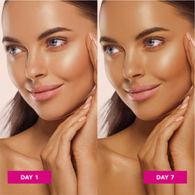 Jergens cream texture close-up showing lightweight, oil-free formula