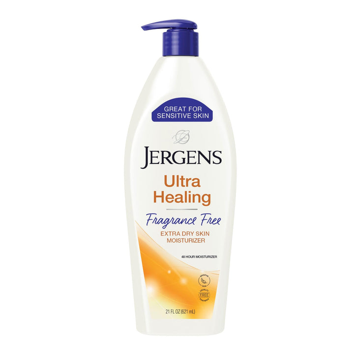 Jergens front packaging showing product and quick absorption benefit