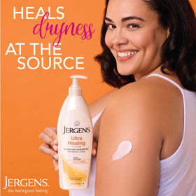 Jergens bottle in hand for scale highlighting compact travel convenience