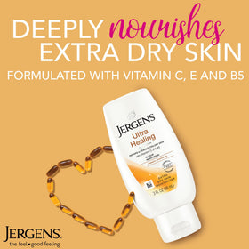 Jergens close-up of lotion texture highlighting quick absorption