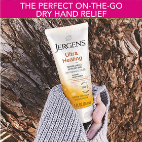 Jergens close-up of lotion texture showing smooth, non-greasy hydration