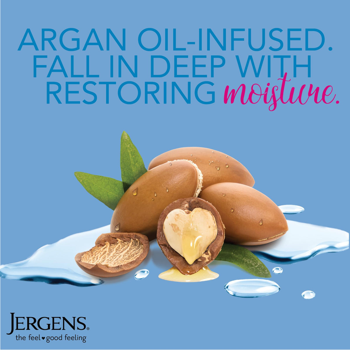 Jergens back label close-up displaying ingredients and usage directions for clarity