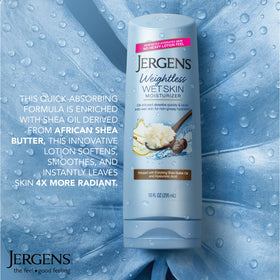Jergens pump close-up highlighting convenient dispensing and fast application