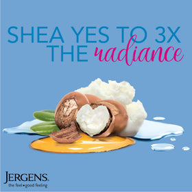 Jergens cream texture on fingers showing smooth, non-sticky formulation