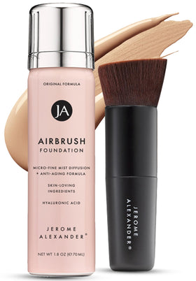 Jerome Alexander front packaging showing bottle and brush for easy identification and benefit