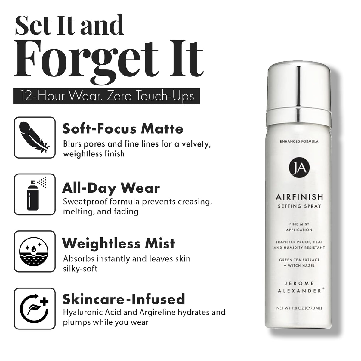 Jerome Alexander AirFinish microfine mist close-up demonstrates even application and fine particles