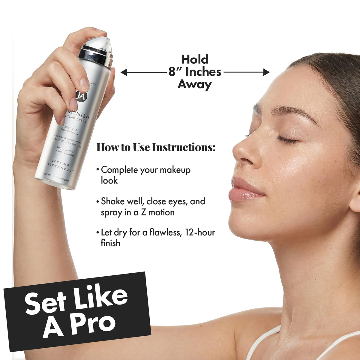 Jerome Alexander AirFinish texture on hand illustrating fast-drying, non-greasy finish