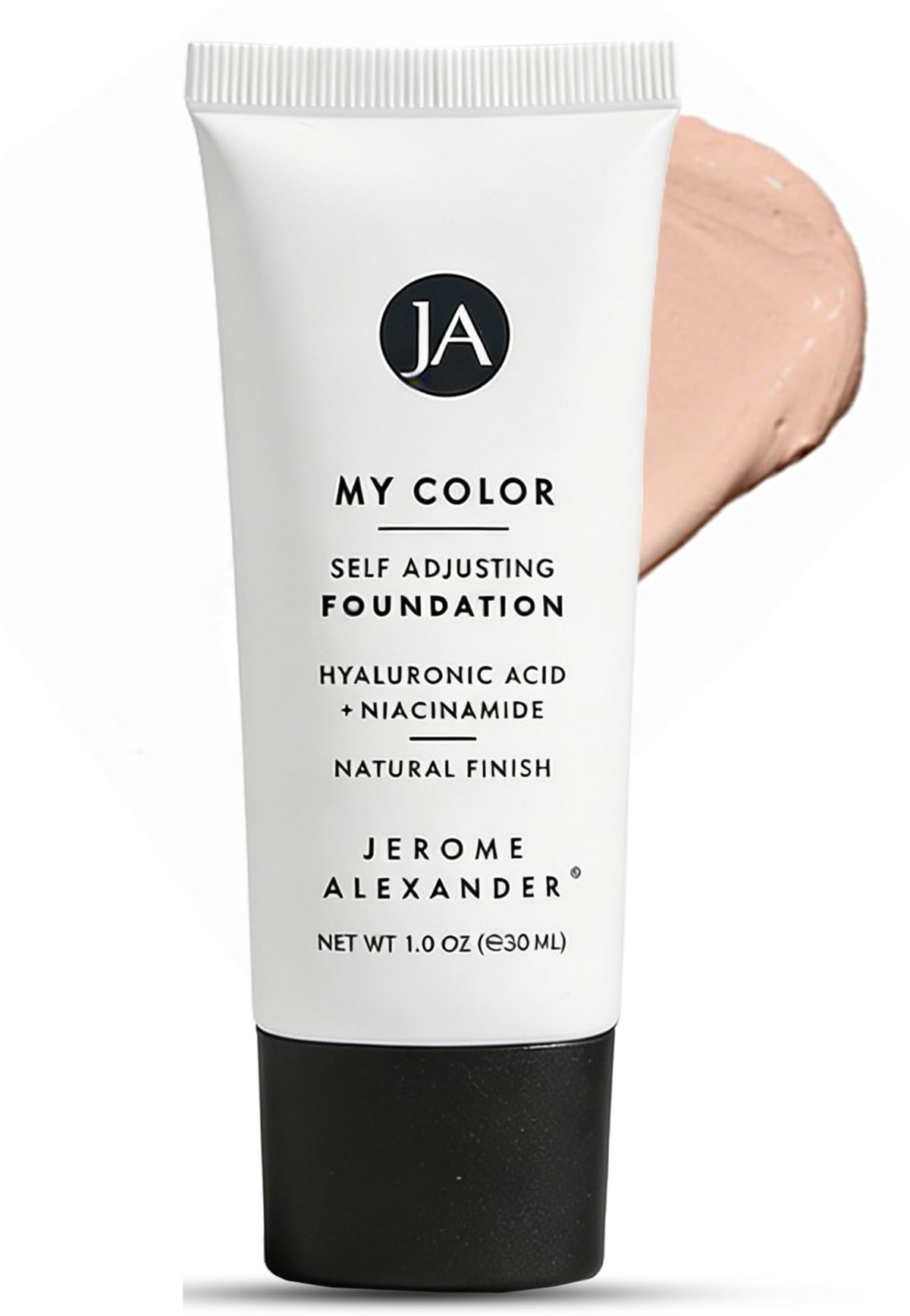Jerome Alexander front packaging showing clean bottle and branding, easy shade selection