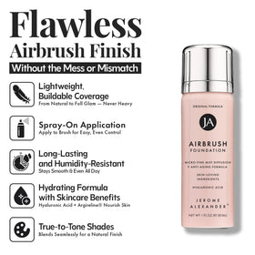 Jerome Alexander nozzle close-up showing fine mist application for even coverage