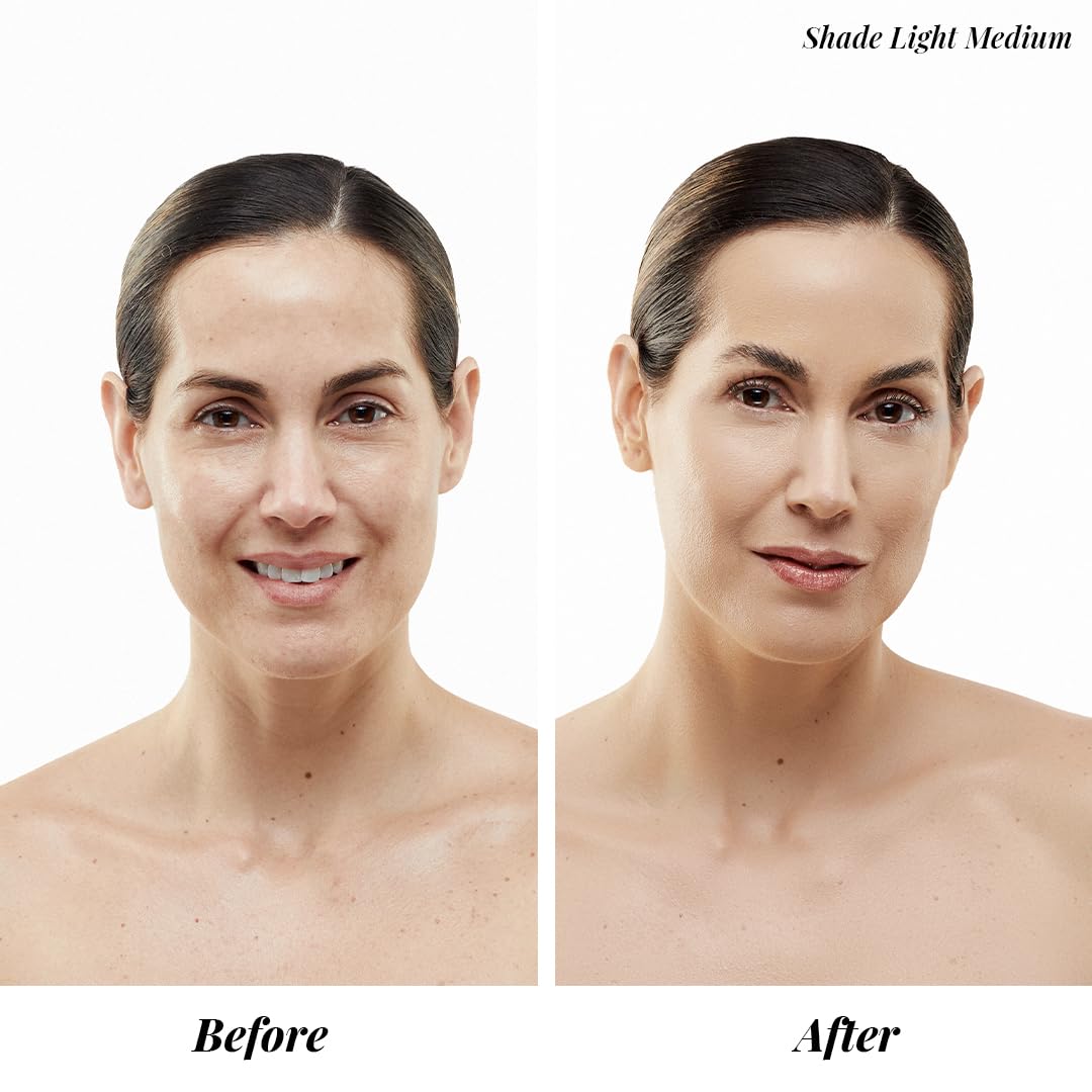 Jerome Alexander spray texture on skin demonstrating lightweight, buildable finish