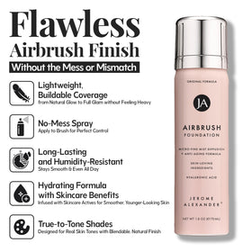 Jerome Alexander spray nozzle close-up demonstrating microfine mist for even coverage