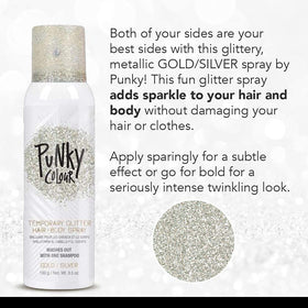 Jerome Russell shoulder glitter application creating visible sparkle