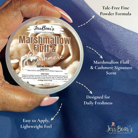 JerrBear’s powder being applied to legs for reduced friction benefit