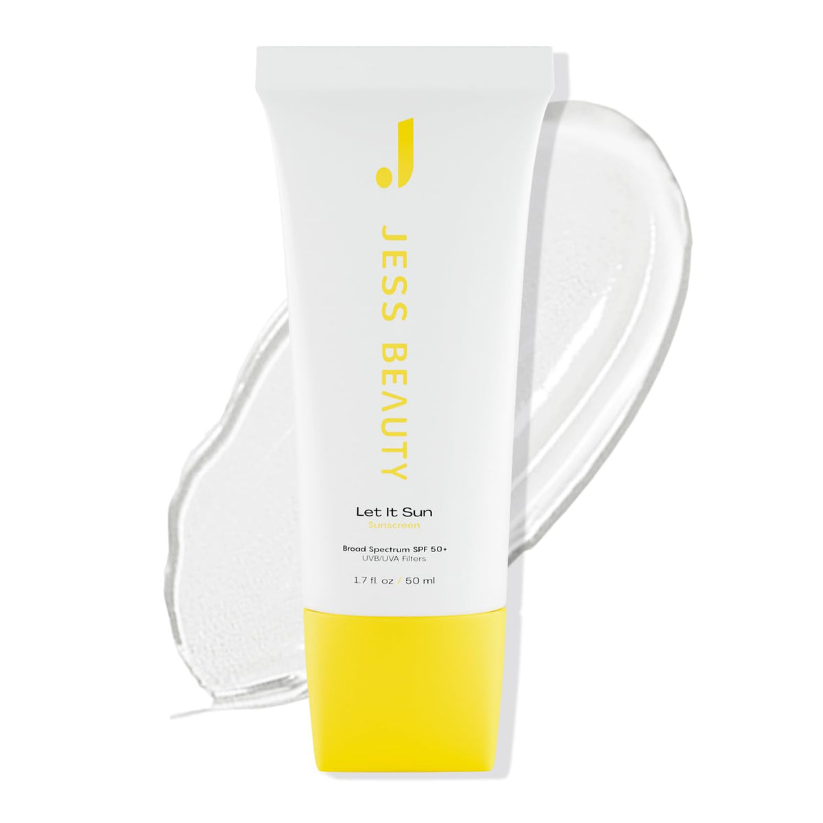 JESS BEAUTY front packaging showing SPF 50 gel for daily protection