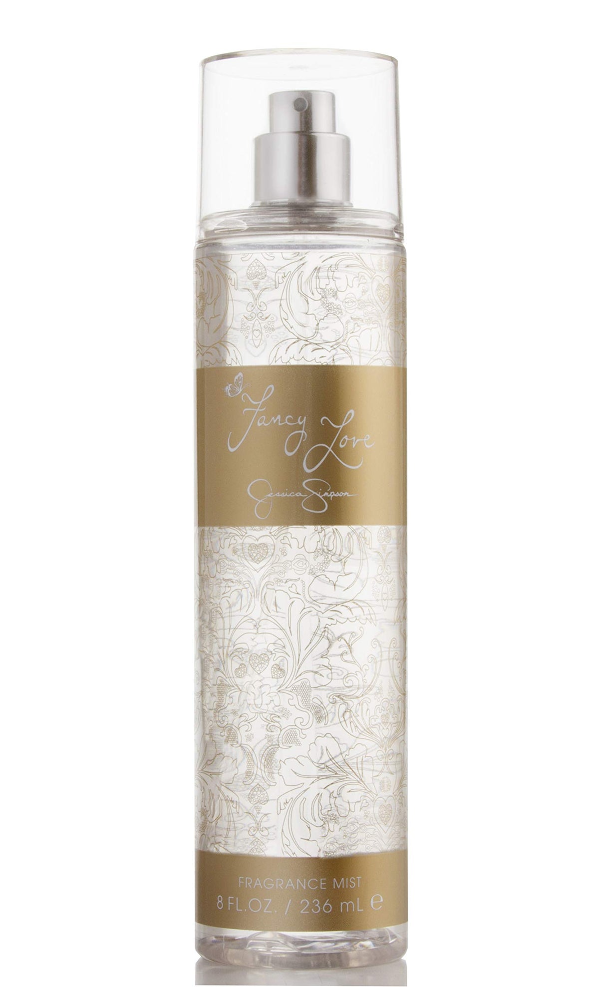 Jessica Simpson Fancy Love bottle front view, romantic scent boost