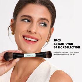 Jessup angled face brush bristles close-up highlighting precise contour blending benefit