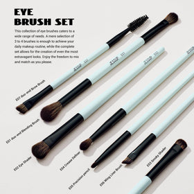 Jessup applying foundation with double-ended brush offering quick full-face coverage