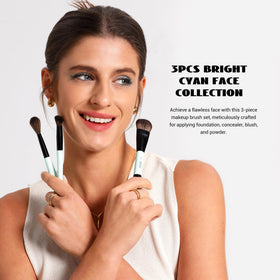 Jessup close-up of synthetic bristles for soft blending and durability