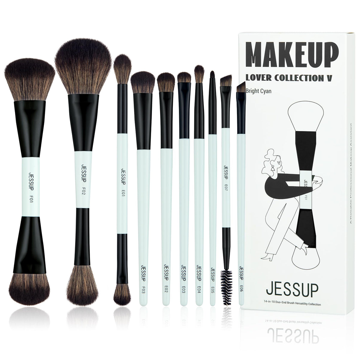 Jessup front packaging showing bright cyan kit and organized layout for easy gifting