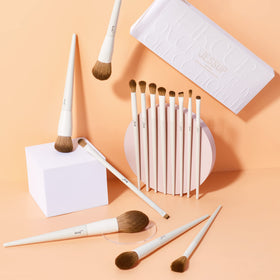 Jessup brushes styled on a vanity near mirror suggesting daily routine and polished results
