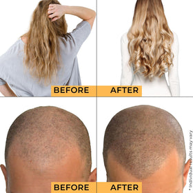 Jeune Naturelle oil used on hair ends showing conditioning and improved manageability