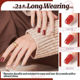 JEWHITENY applying base coat and color demonstrating smooth coverage