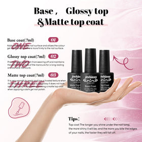 JEWHITENY lifestyle image of woman applying gel polish for salon results