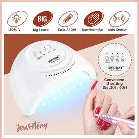 JEWHITENY dual nail forms and tips demonstrating precise shaping