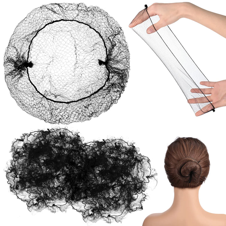 Jexine front packaging showing 400 black hair nets and bulk value
