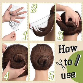 Jexine model dancer wearing bun net for tidy performance look