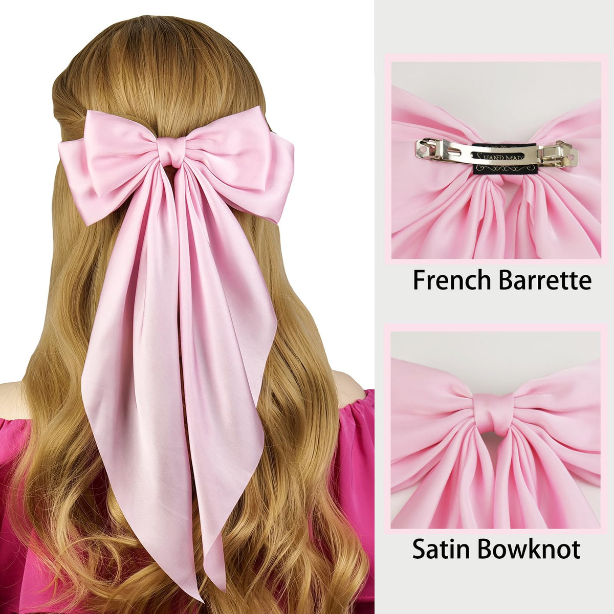 JGQUR close-up satin texture highlighting smooth fabric and neat stitching