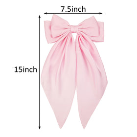 JGQUR bow in use on ponytail demonstrating added volume and movement