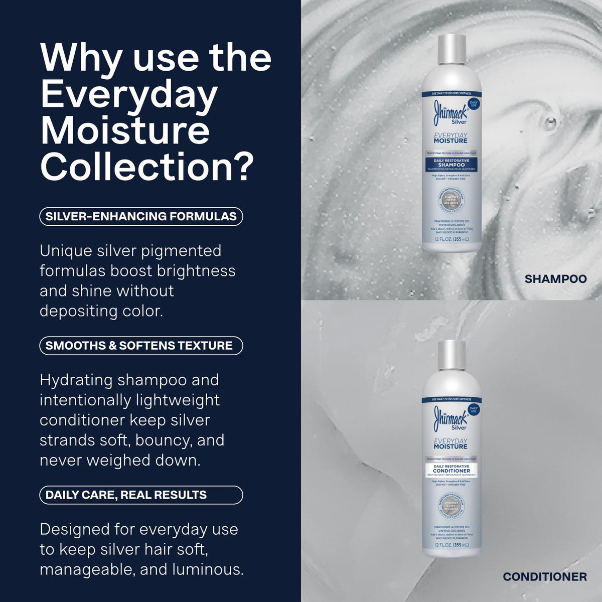 jhirmack duo displayed on bathroom shelf evoking daily routine
