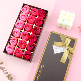 JIALEEY rose soaps styled in bathroom creating decorative scented ambiance