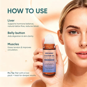 Drop of Jianeil castor oil texture illustrating rich, moisturizing consistency for targeted hydration