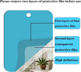 JIANGLAN handheld mirror being used for shaving demonstrating convenience
