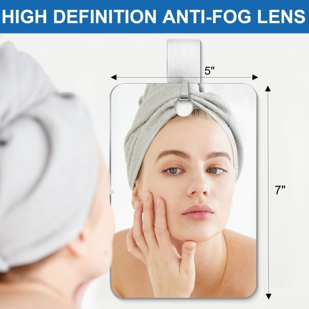 JIANGLAN mirror hanging on included hook showing tool-free installation benefit