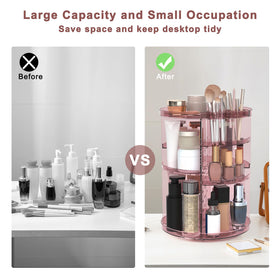 Jiavarry size comparison with common beauty products showing compact 9x9 footprint benefit