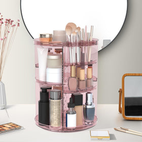 Jiavarry on a vanity with skincare and perfumes illustrating tidy, attractive countertop display benefit