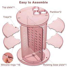 Jiavarry disassembled acrylic parts ready for cleaning showing easy-to-wash maintenance benefit