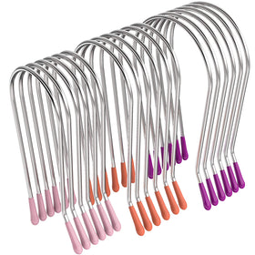 Jicoyin front view of 20-piece curler clips showing product and packaging that provides reliable hold