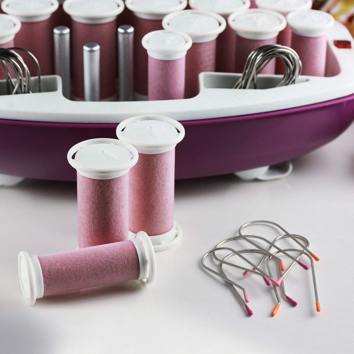 Jicoyin stacked clips beside rollers illustrating compatibility and quick replacement benefit