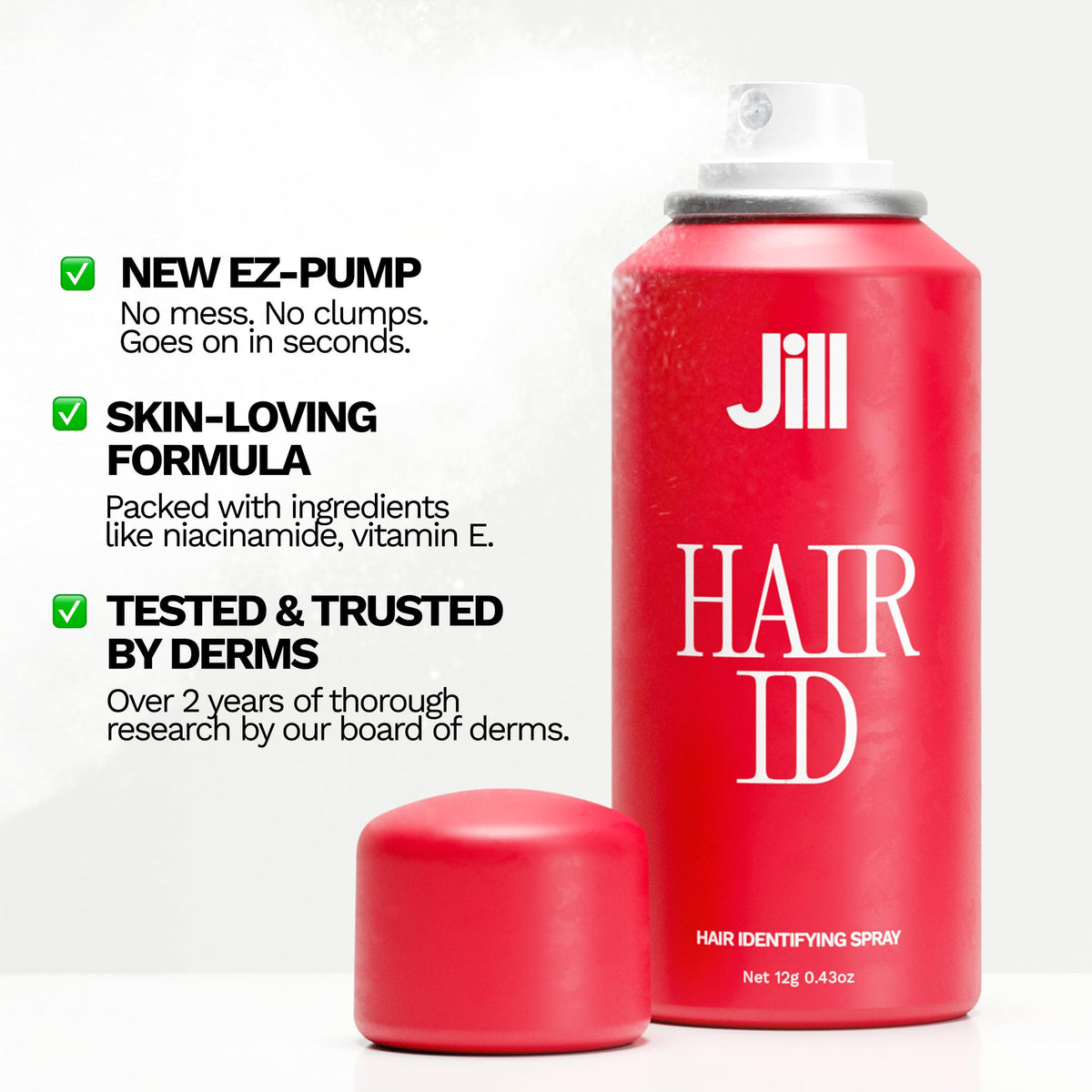 JILL mist nozzle close-up demonstrating fine spray for even application