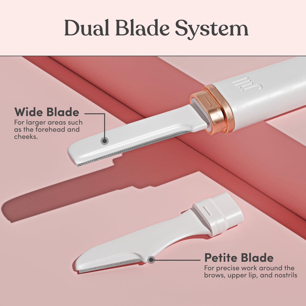 JILL petite precision blade detail ideal for upper lip and brow shaping